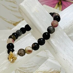 Multicolor Tourmaline Crystal Healing Bracelet